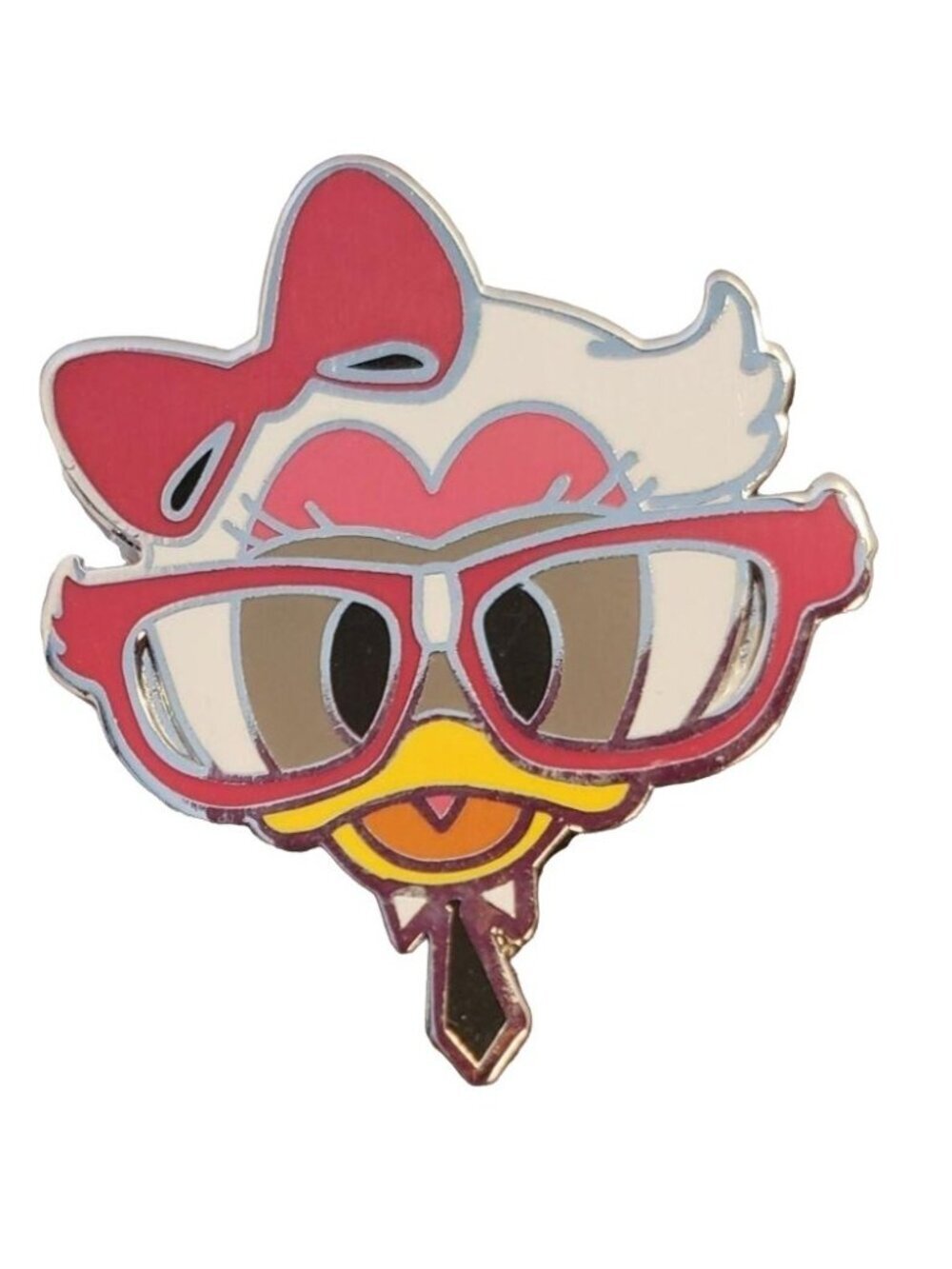 Daisy Duck Disney Trading Pin Glasses Hair Bow Nerd Lapel Pin Brooch Badge Pin